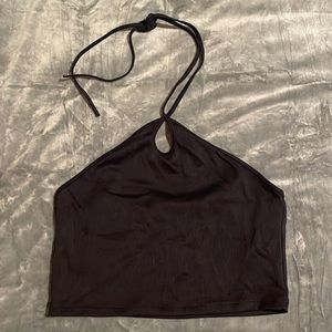 Black halter top